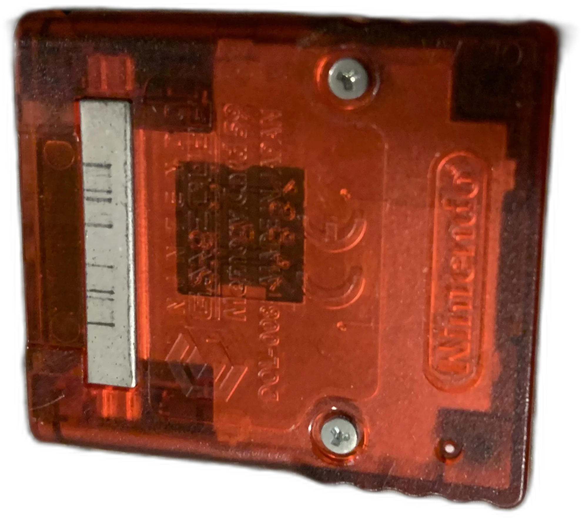 Nintendo GameCube Clear Red / Black Memory Card