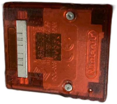 Nintendo GameCube Clear Red / Black Memory Card