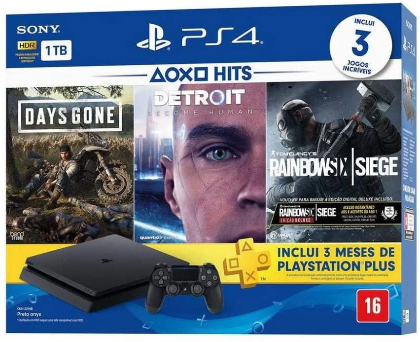  Sony PlayStation 4 Slim PlayStation Hits  Pack V5 Bundle