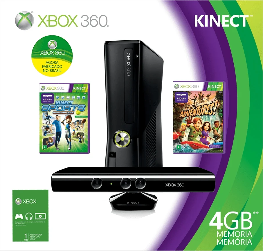 Microsoft Xbox 360 Kinect Adventures Kinect Sports Bundle Consolevariations 2885