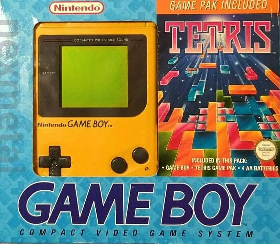 Nintendo Game Boy Tetris Yellow Bundle [UK]