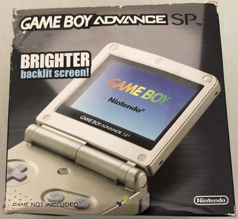  Nintendo Game Boy Advance SP Gold Console