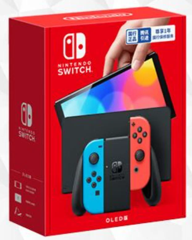  Nintendo Switch OLED Red/Blue Joycon Console [CN]