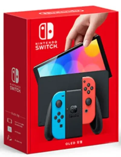 Nintendo Switch OLED Red/Blue Joycon Console [KOR]