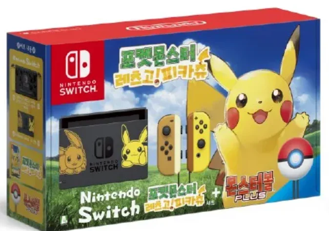  Nintendo Switch Pokémon Let&#039;s Go Pikachu Console [KOR]