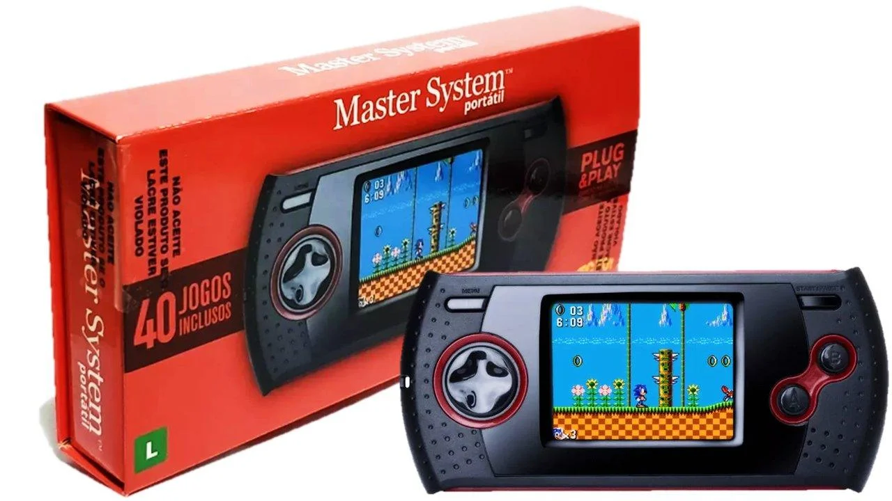 Master System Plug & Play com 40 jogos na Memória