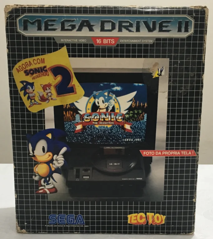  Tec Toy Mega Drive II Sonic the Hedgehog 2 Bundle