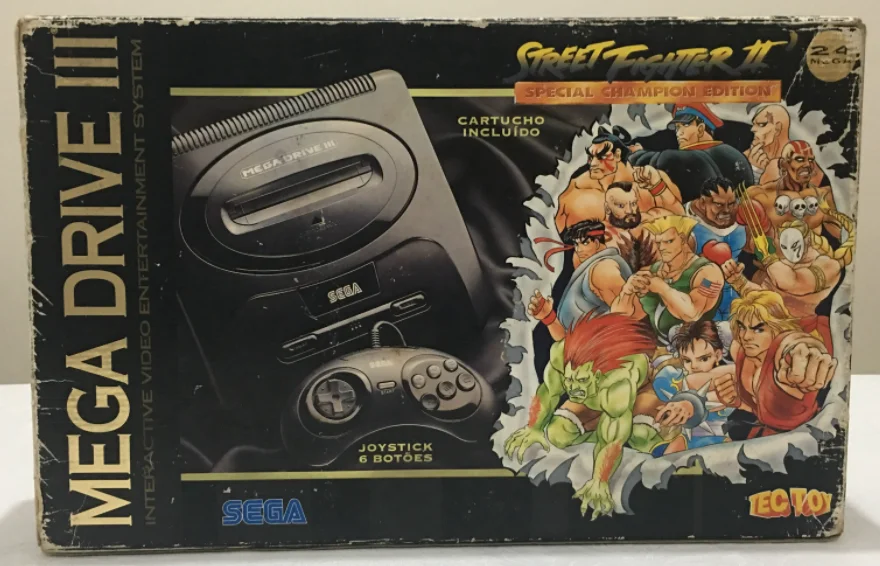  Tec Toy Mega Drive III Street Fighter II Special Champion Edition Bundle