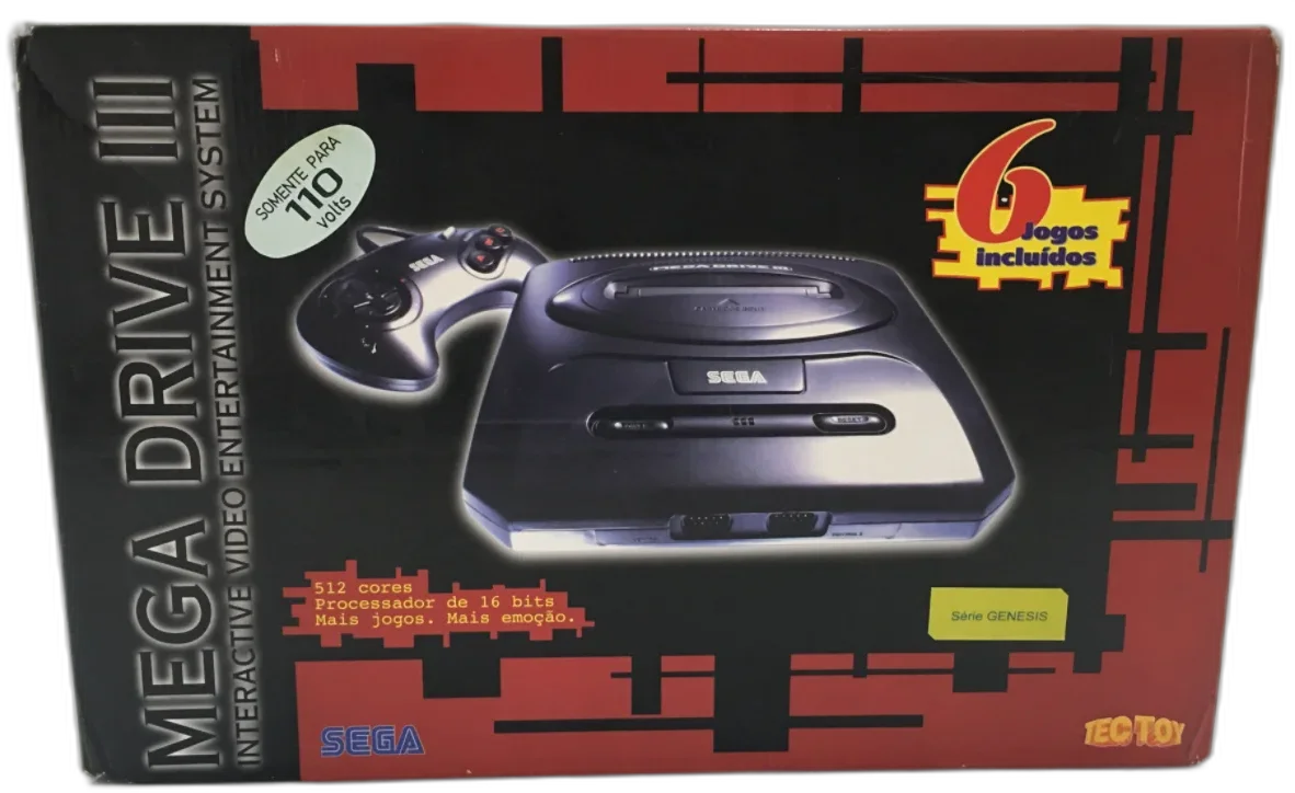  Tec Toy Mega Drive III 6 Games Included Genesis Series Bundle