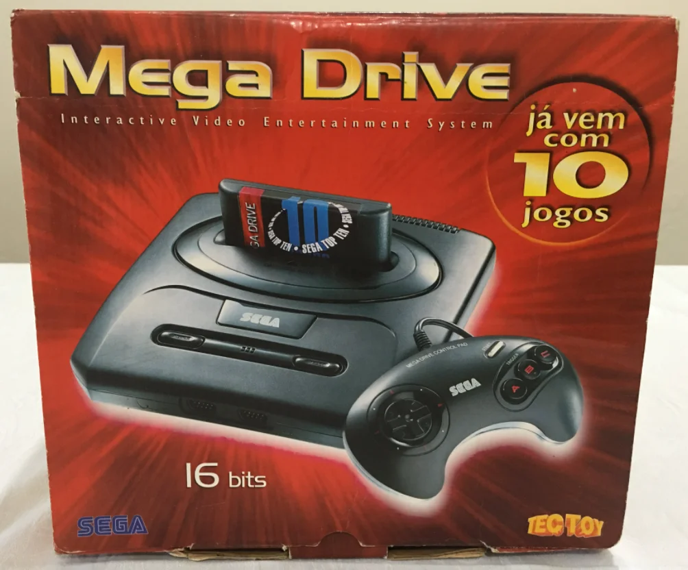  Tec Toy Mega Drive III 10 Games Included Bundle