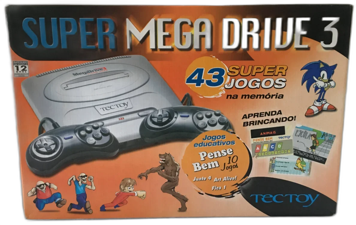 Tec Toy Super Mega Drive 3 43 Super Games Bundle