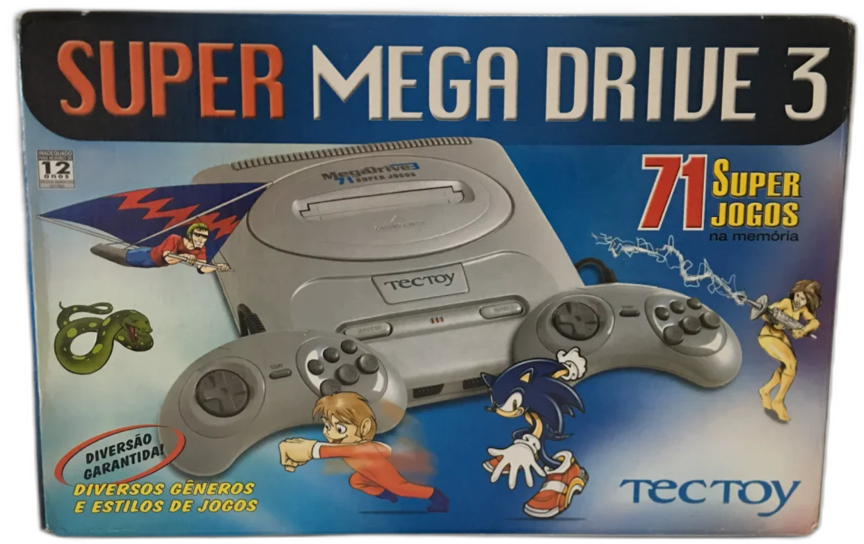  Tec Toy Super Mega Drive 3 71 Super Games Bundle