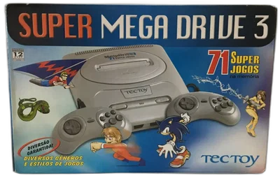 Tec Toy Super Mega Drive 3 71 Super Games Bundle