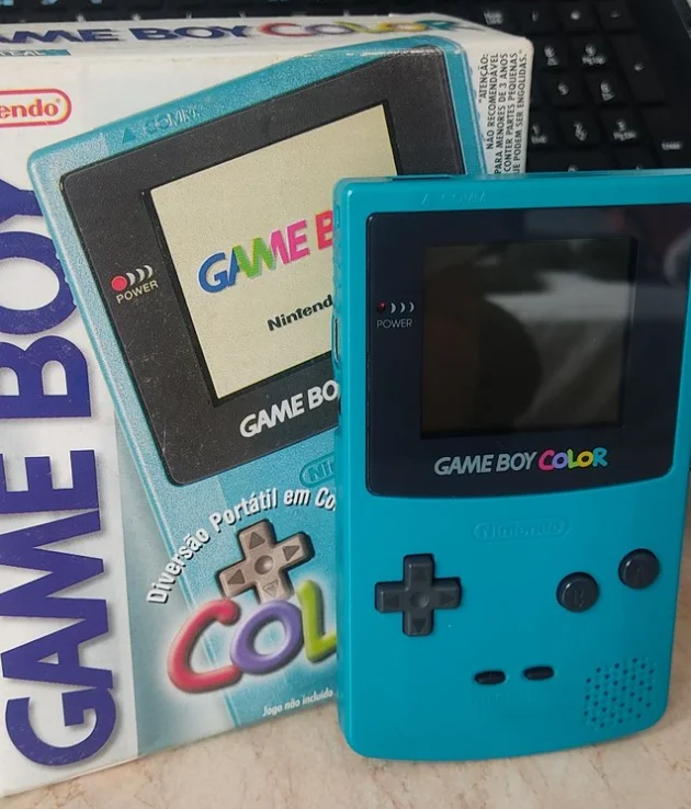  Nintendo Game Boy Color Teal Console [BR]