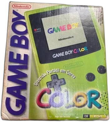  Nintendo Game Boy Color Kiwi Color Console [BR]