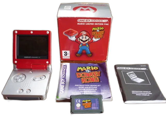  Nintendo Game Boy Advance SP Mario vs Donkey Kong Console