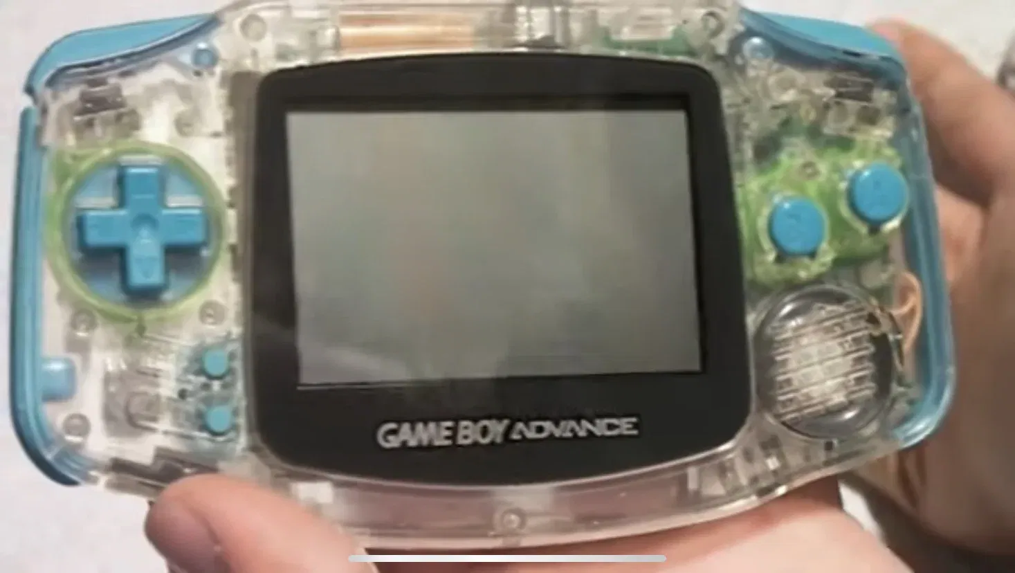 Nintendo Game Boy Advance Clear/Blue Prototype Console