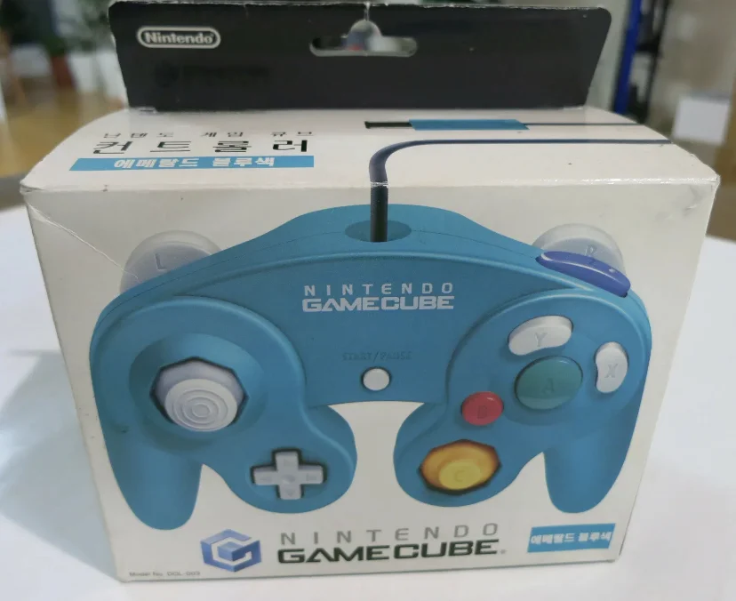  Nintendo GameCube Emerald Blue Controller [KOR]