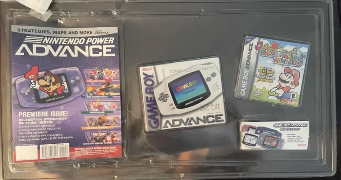  Nintendo Game Boy Advance Super Mario Advance Blister Bundle
