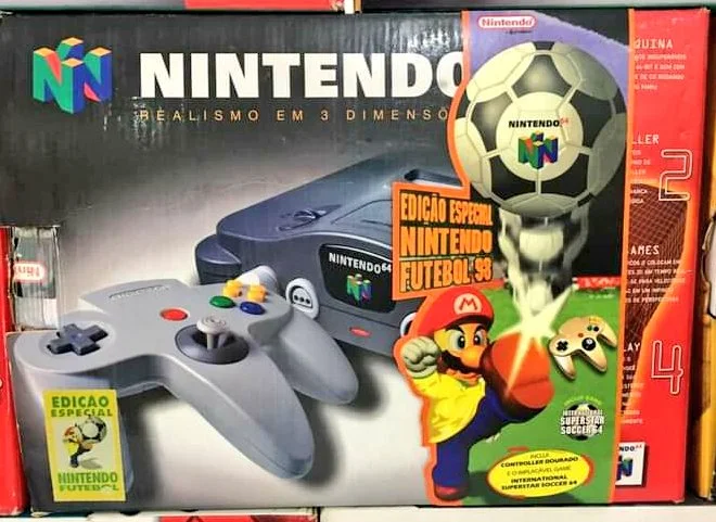  Nintendo 64 Futebol 98 Bundle