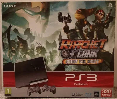 Sony PlayStation 3 Slim Ratchet & Clank Quest for Booty Bundle
