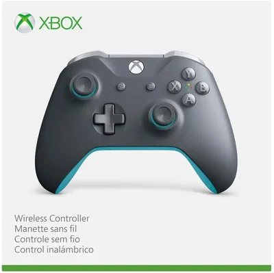 Microsoft Xbox One S Grey and Blue Controller [AM]