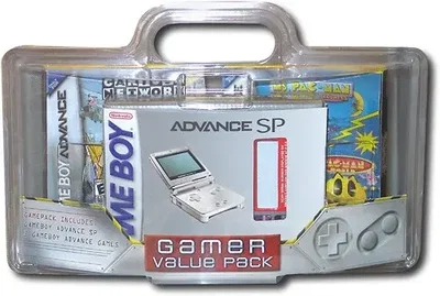 Nintendo Game Boy Advance SP Platinum Gamer Value Pack