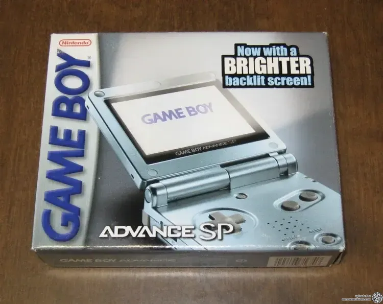 Consolevariations - Nintendo Game Boy Advance SP Pearl Blue