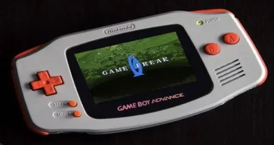 Nintendo Game Boy Advance Silver/Orange Prototype Console