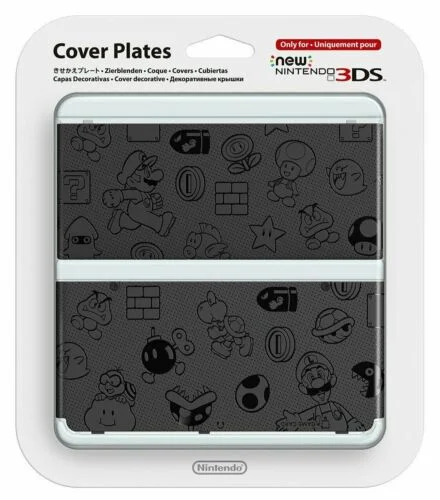  New Nintendo 3DS Mario (Grey) Faceplate