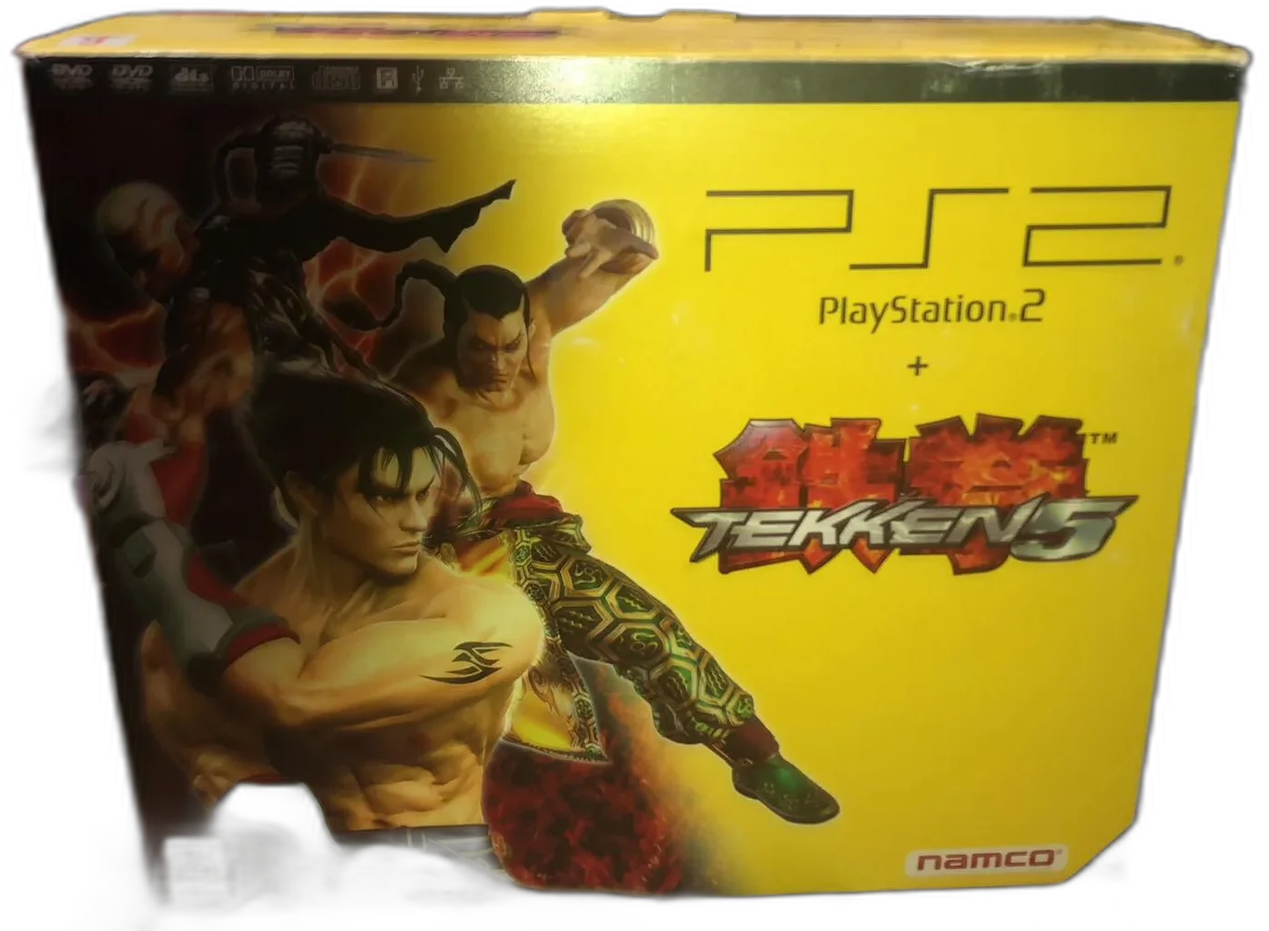  Sony PlayStation 2 Slim Tekken 5 Yellow Bundle