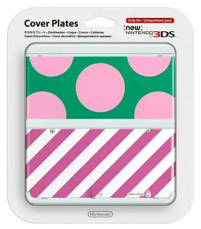 New Nintendo 3DS Pink Circles Faceplate