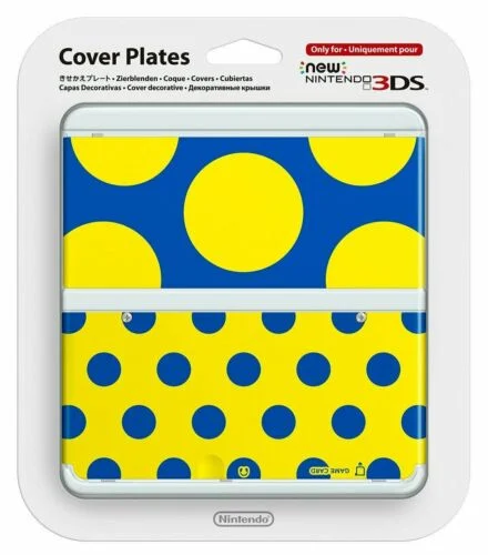  New Nintendo 3DS Yellow Circles Faceplate