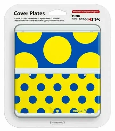 New Nintendo 3DS Yellow Circles Faceplate