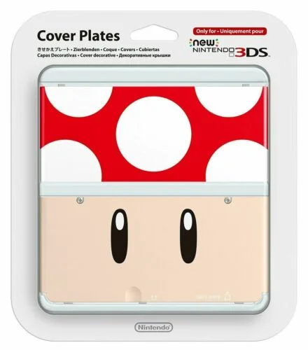  New Nintendo 3DS Red Mushroom Faceplate