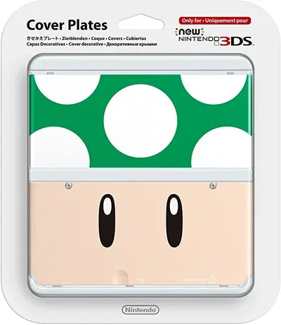 New Nintendo 3DS Green Mushroom Faceplate