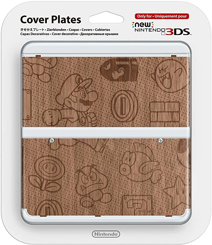  New Nintendo 3DS Mario (Wood) Faceplate