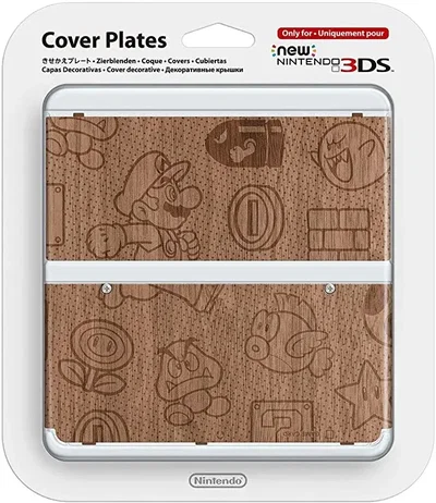 New Nintendo 3DS Mario (Wood) Faceplate