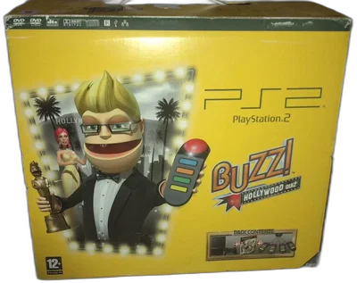 Sony PlayStation 2 Slim Buzz! Hollywood Quiz Bundle