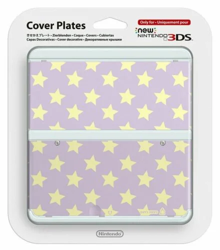  New Nintendo 3DS Purple Stars Faceplate