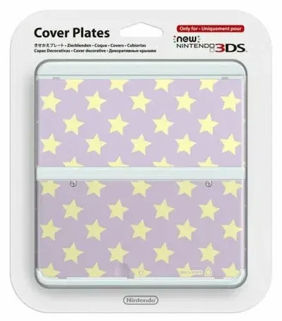 New Nintendo 3DS Purple Stars Faceplate