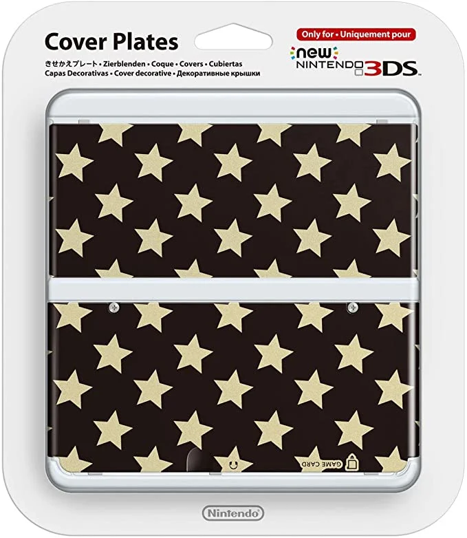  New Nintendo 3DS Black Stars Faceplate
