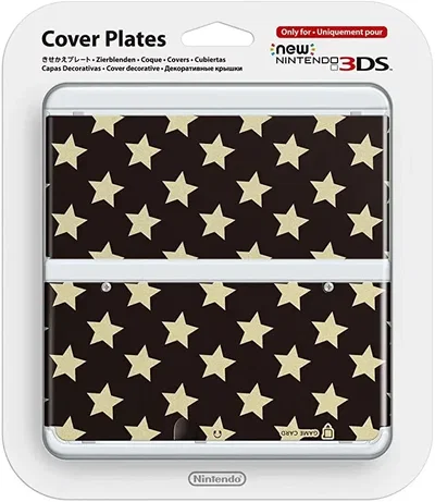 New Nintendo 3DS Black Stars Faceplate