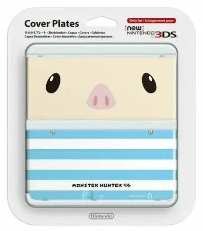 New Nintendo 3DS Monster Hunter Poogie Faceplate