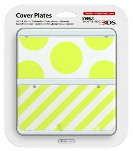  New Nintendo 3DS Lime Circles Faceplate