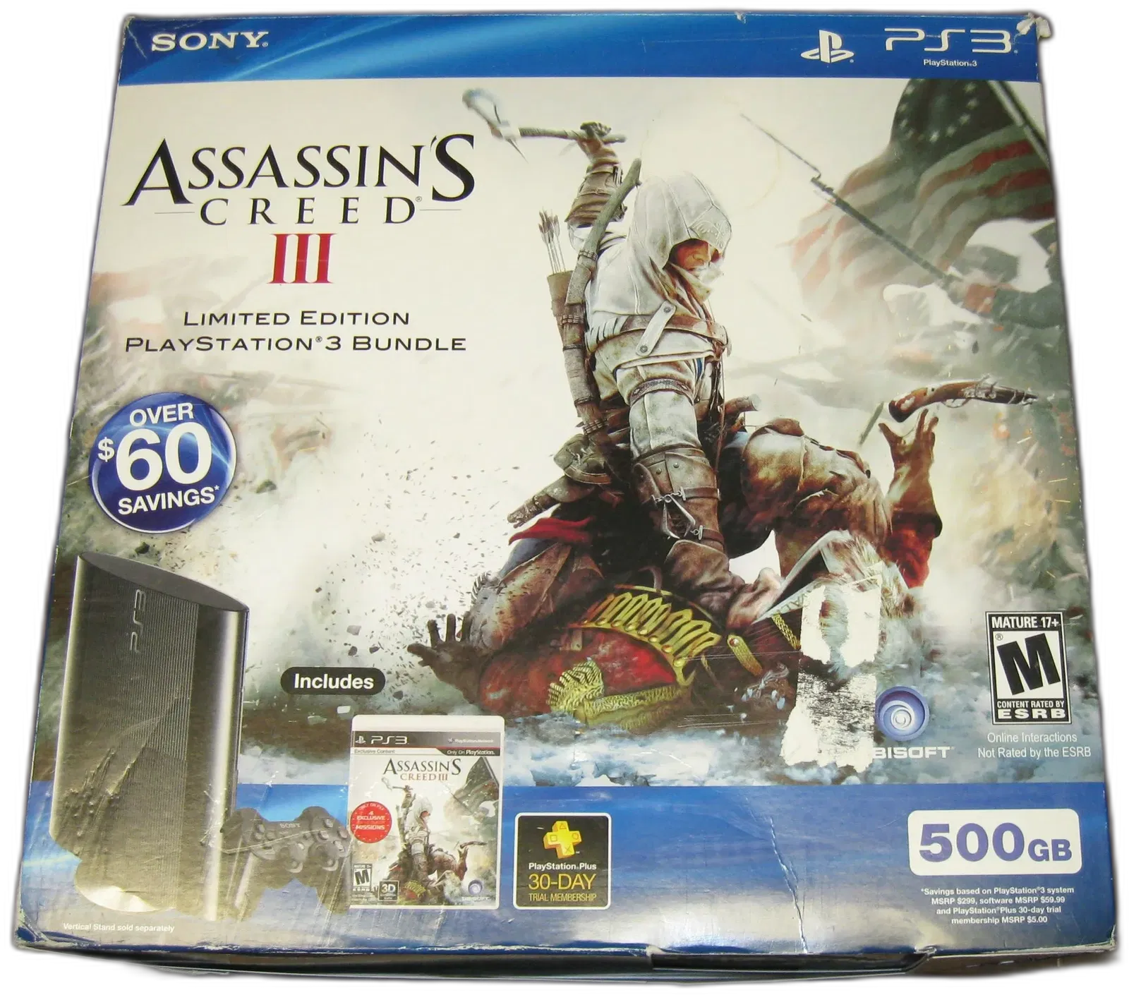 Assassin's Creed III Sony Playstation 3 PS3 Complete