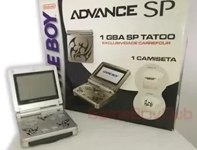 Nintendo Game Boy Advance SP Tribal T-shirt Console [BR]