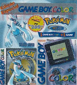  Nintendo Game Boy Color Pokémon Silver Atomic Purple  Bundle [BR]