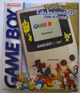  Nintendo Game Boy Color Pokémon Gold and Silver Console [BR]