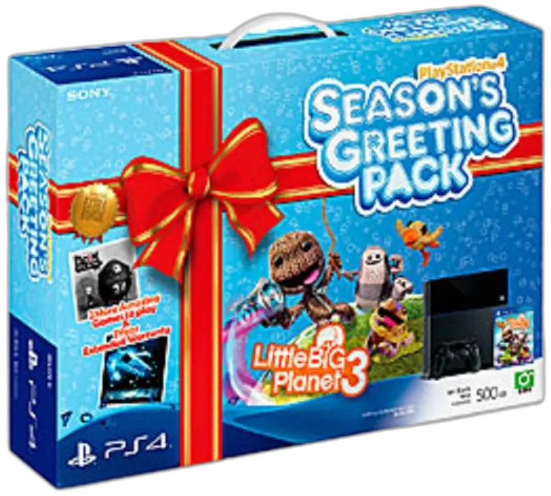  Sony PlayStation 4 Black Season Greeting Pack